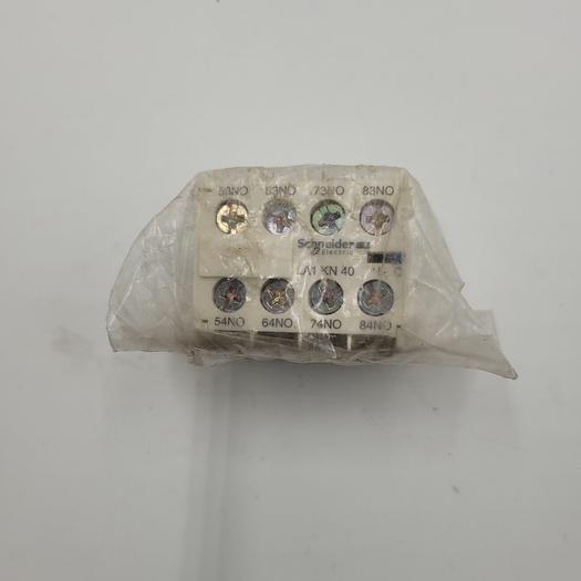 Used SCHNEIDER ELECTRIC CONTACT BLOCK LA1KN40