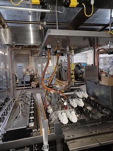 Used RA JONES Autoprod CF-840 Inline indexing filler, sealer and/or overcapper
