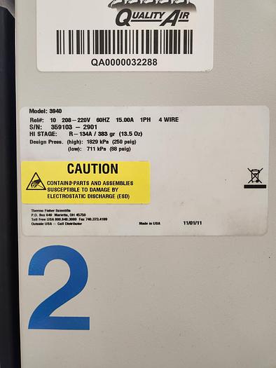 Used Thermo Scientific Forma  envormental chamber 3940 ( 2011)