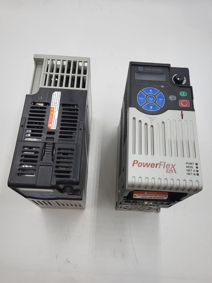 Used Allen Bradley Power Flex 525 cat# 25B-D2P3N104 input 3 ph 380-480v 47-63Hz
