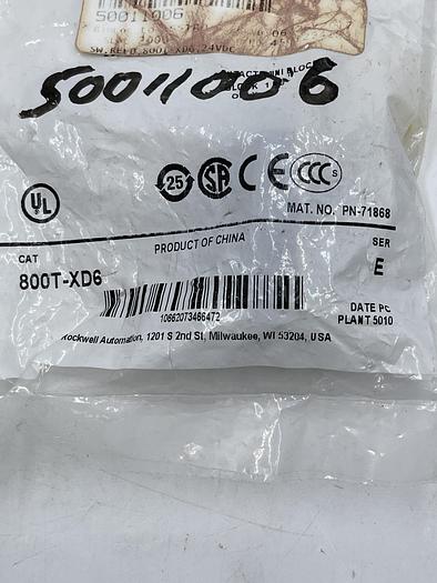 Allen-Bradley 800T-XD6 Ser E 