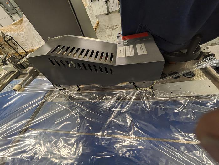 Used Kallfass Universa Servo 500 high speed automatic shrink wrap / with heat tunnel