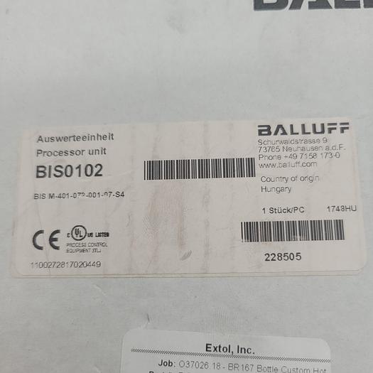 Balluff Processor Unit BIS M-401-072-001-07-S4