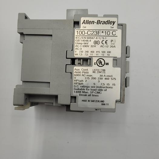 Used AB ALLEN BRADLEY Allen Bradley 100-C23F*10/C Contactor 30A 600V