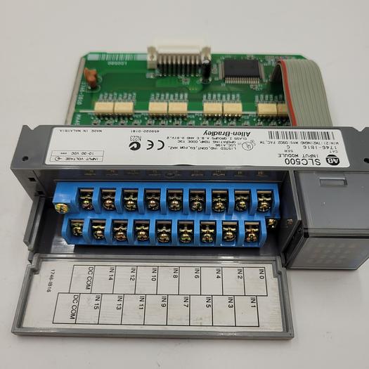 Used ALLEN BRADLEY SLC500 INPUT MODULE 1746-IB16 SER. C