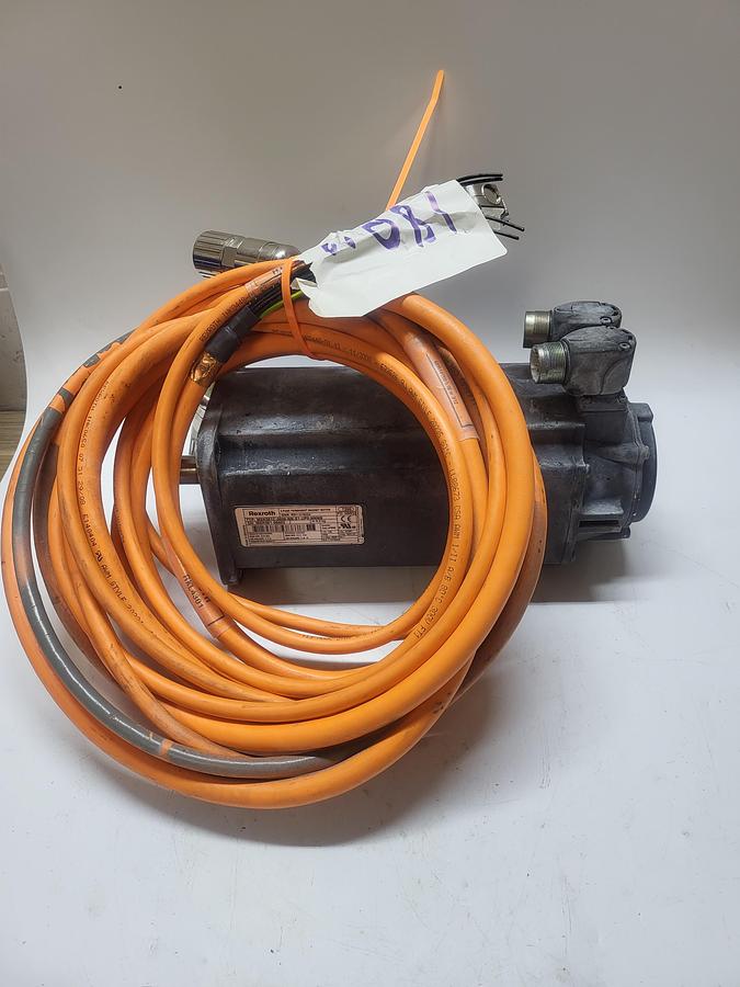 Used Rexroth MSK061C-0600-NN-S1-UP0-NNNN W/RKL430 AWM Style Cable 180"