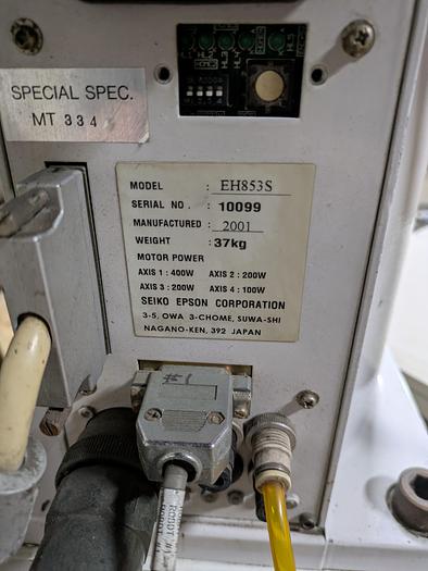 Used Seiko Epson 4 axis robot Model EH853S