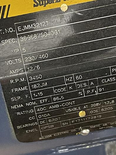 Used Baldor 36G687S040G1, STA-RITE DHJ3-170