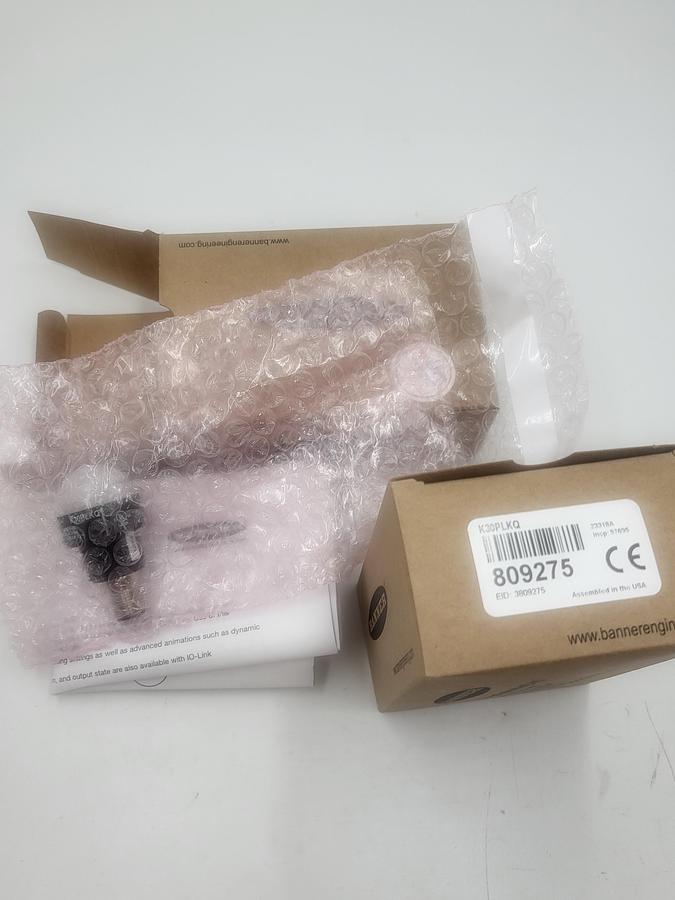 Banner Engineering 809275 Programmable Multicolor K30PLKQ *NEW IN BOX**