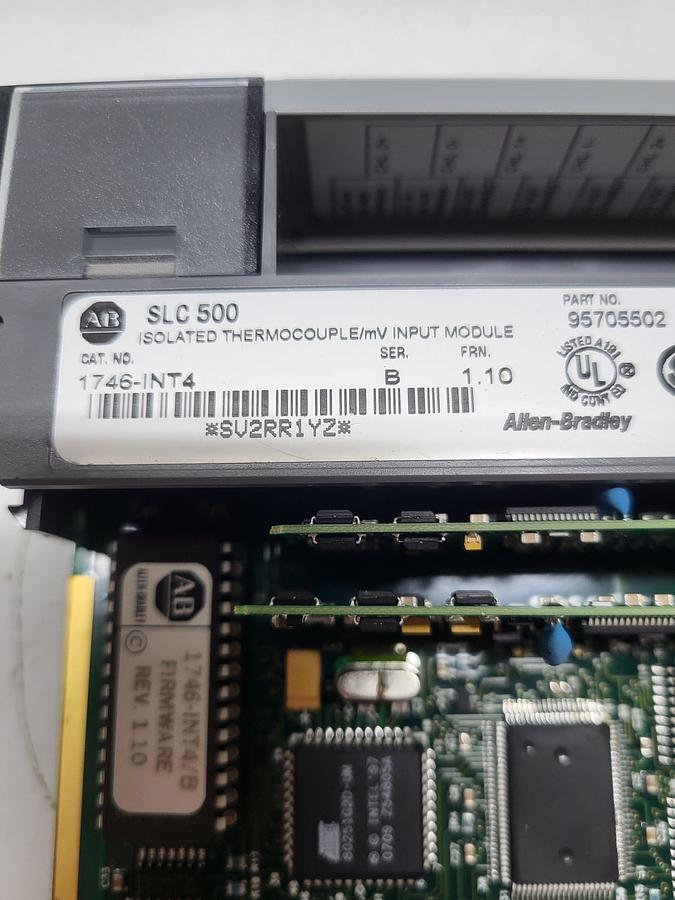 Used Allen-Bradley SLC500 Isolated Thermocouple/mV Input Module 1746-INT4 Ser.B