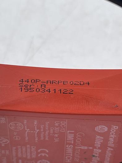 Used Allen-Bradley 440P-ARPB02D4 Ser A 