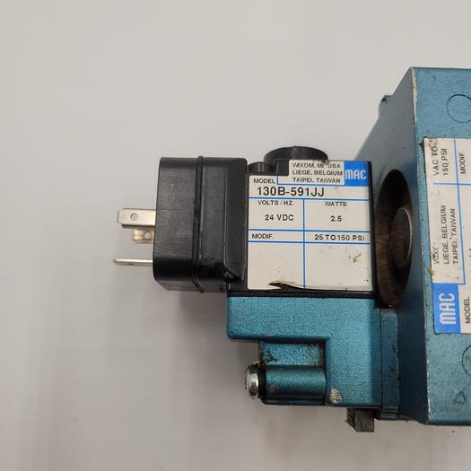 Used MAC 56C-47-591JJ VALVE & 130B-591JJ Solenoid Valve