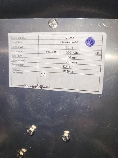 Used 7" tall 13.5" wide safeline metal detector