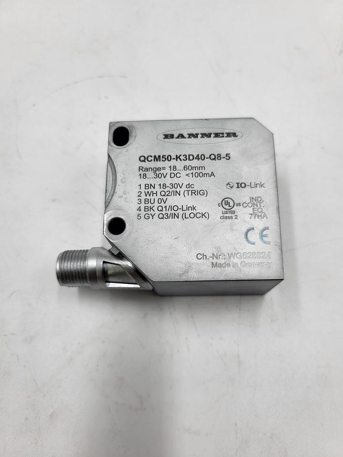 Used Banner QCM50-K3D40-Q8-5 Photo Electric sensor
