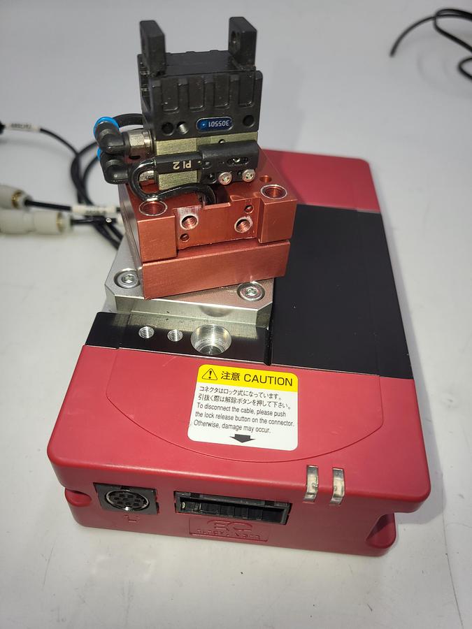 Used IAI Corporation EC-RTC9M-330-10-ACR-B-WA Electric rotary type cylinder & attachment holder mounting