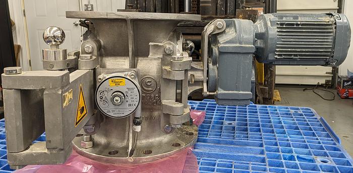 Used coperion 10" metering valve, stainless steel, sew drive