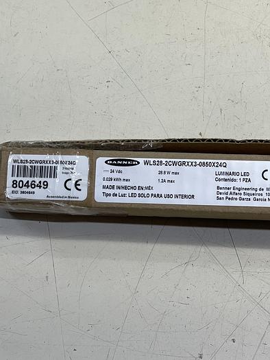 BANNER WLS28-2CWGRXX3-0850X24Q