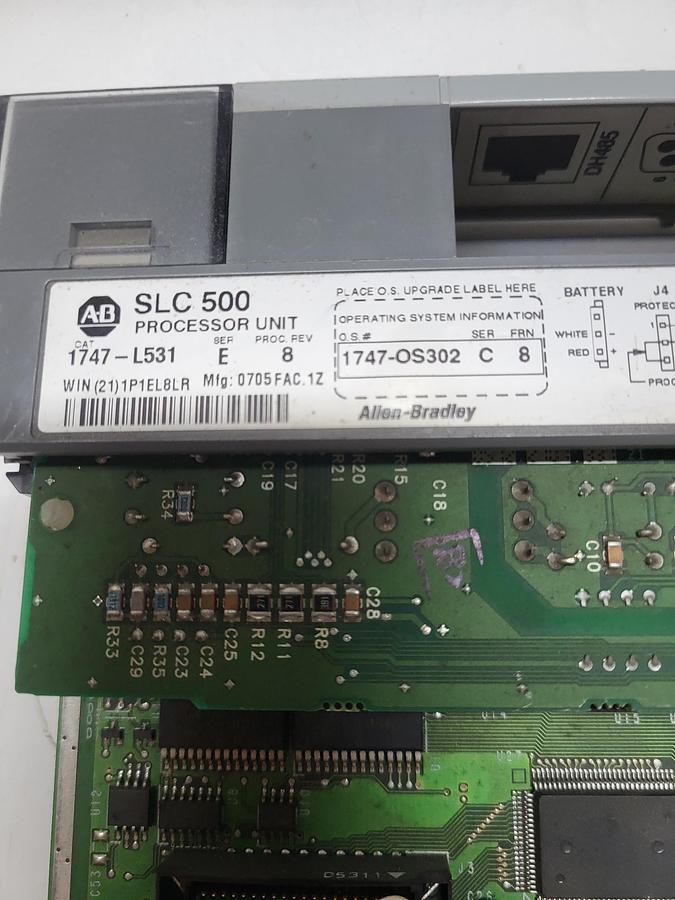 Used Allen-Bradley SLC500 Processer Unit 1747-L531 Ser.E
