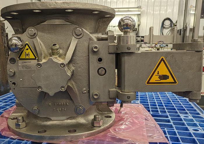 Used coperion 10" metering valve, stainless steel, sew drive