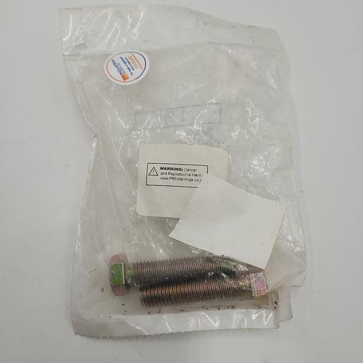 Used 92620A721 - Zinc Yellow-Chromate Pltd Hex Head Screw Grade 8 Steel, 1/2"-13 Thread Size, 2-1/4" Lg Fully Threaded JKC08072MC - 1 PARTIAL BAGS -2 SCREWS