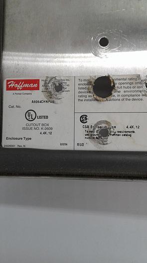 Used Hoffman A8064CHNFSS
