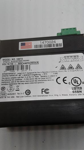 Used Red Lion Controls International Drive 108TX