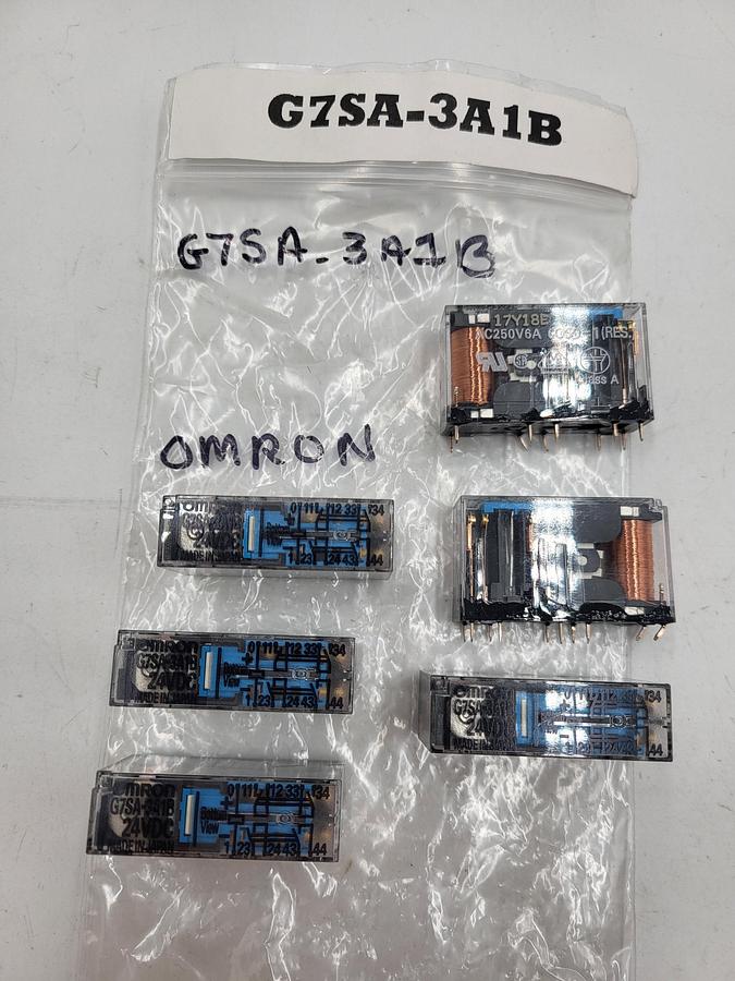 OMRON G7SA-3A1B DC24 Relay: Socket Mounted, 24V DC, 6 A Rating, 10 Pins/Terminals *NEW*