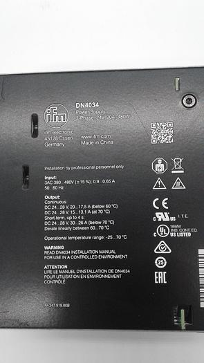 Used IFM DN4034 Power Supply IM-347.919.80B