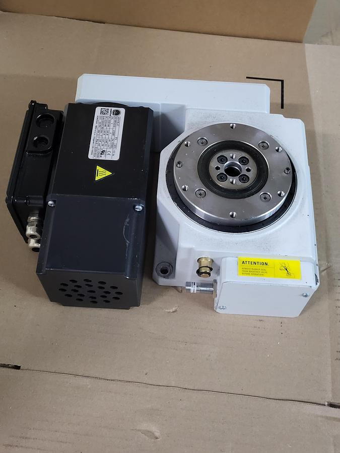 Used Weiss TC0120G Rotary Indexing Table 0.14KW 1685RPM D270/480V & Allen Bradley AZKA 56L-8T / 507-568142102 Servo Motor