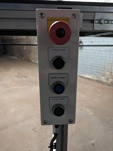 conveyor, aluminum frame 25' long 15" wide