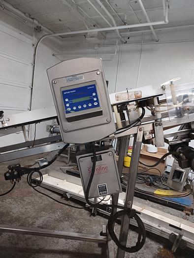 Used Safeline metal detector 12" x 3" opening