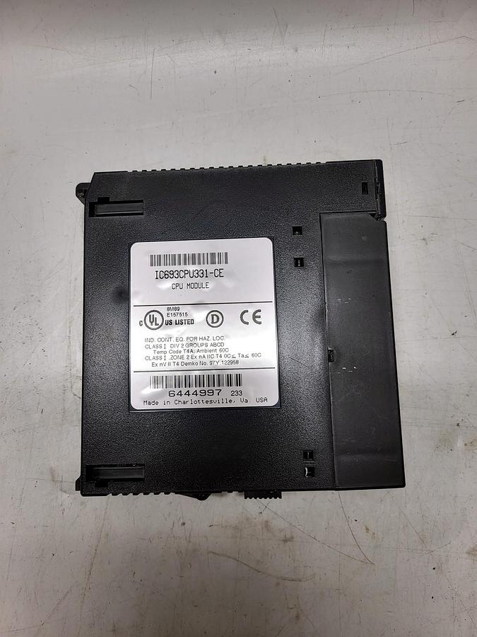 GE Fanuc IC693CPU331-CE nameplate