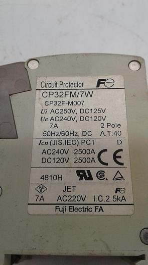 Used Fuji Electric Circuit Protector CP32FM/7W