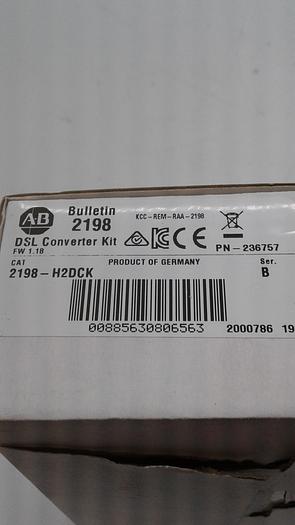 Used Allen-Bradley DSL Converter Kit 1.18 2198-H2DCK Bulletin 2198