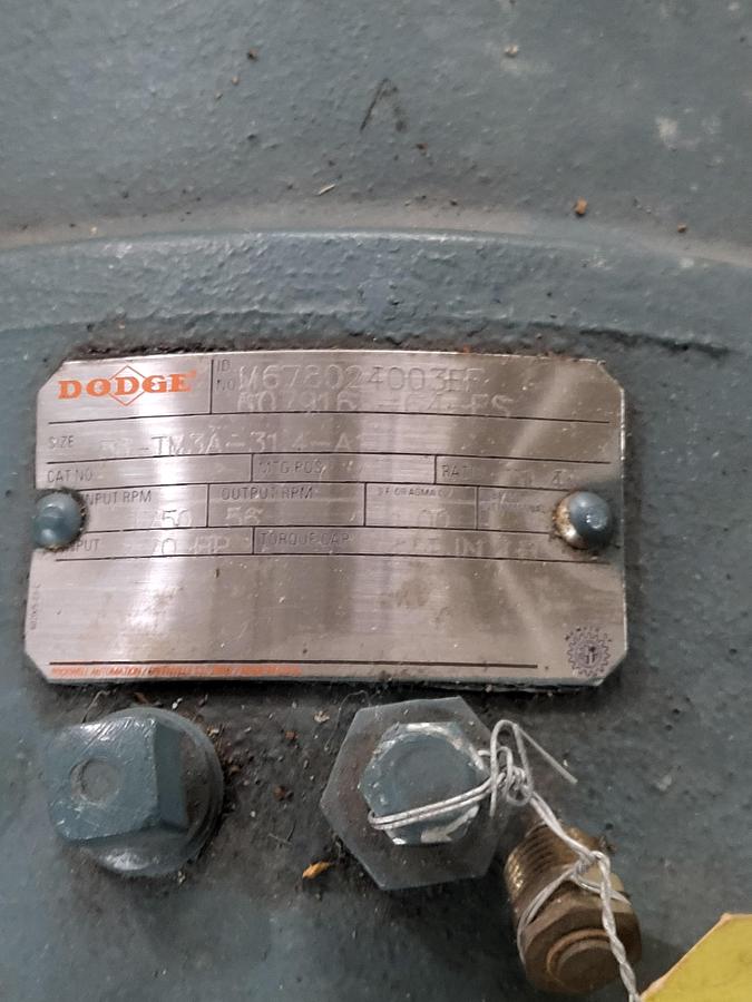 DODGE IN LINE GEAR BOX M678024003EF 6079463-64-FS SIZE: 56-TM3A-31.4