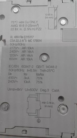 Used Schneider Electric Multi 9 F-92506