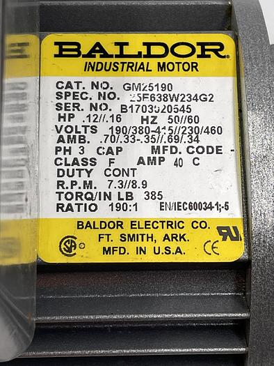 Used Baldor GM25190