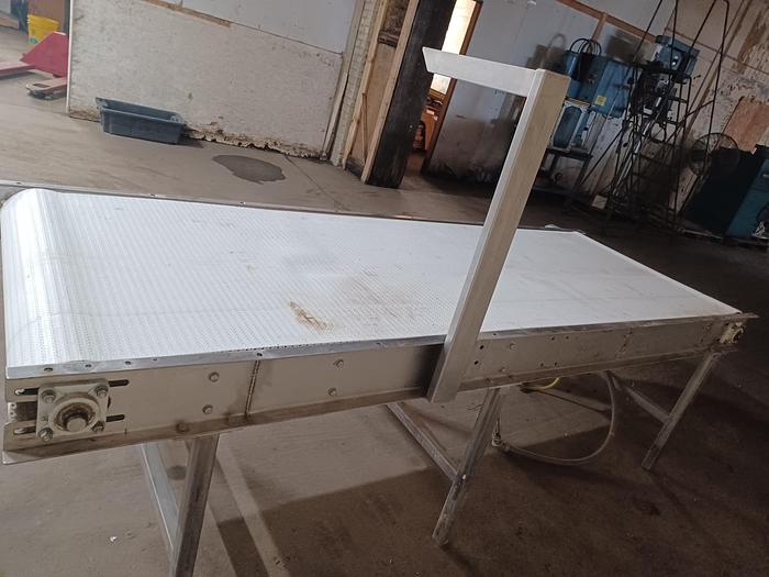 Used Stainless steel conveyor 32.5" wide 7' long 30" tall 
