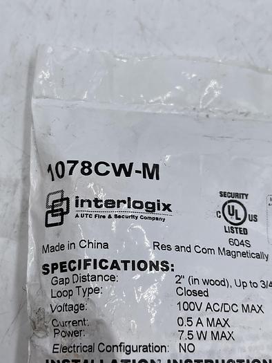 Used Interlogix 1078CW-M