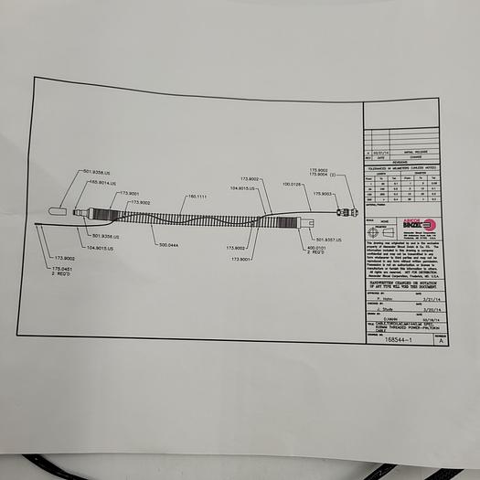 Used Abicor Binzel 168544-1 tokin cable
