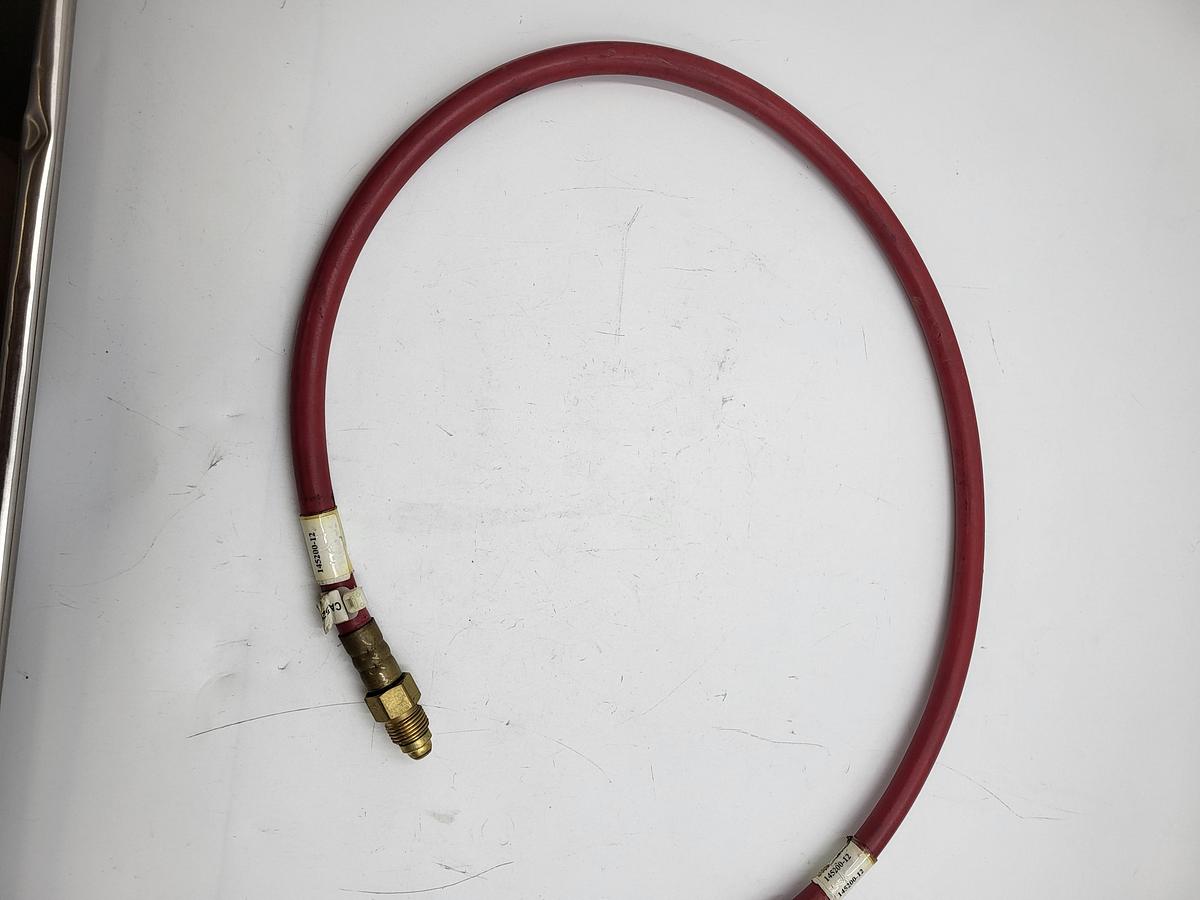 Used Yaskawa Motoman Part #: 145200-12 HOSE ASSY, GAS, UPPER ARM, 0.9m