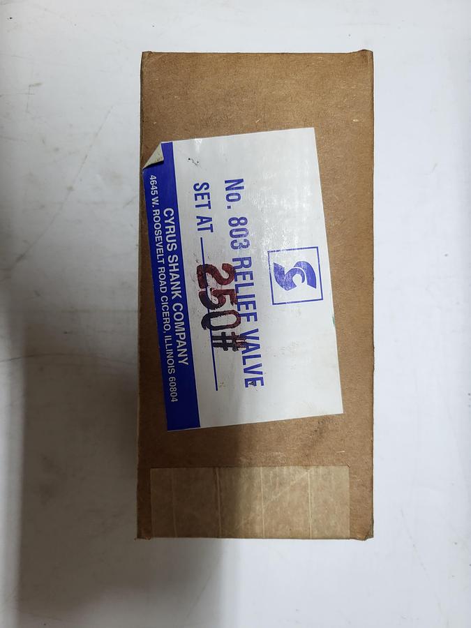 Cyrus Shank No.803 Relief Valve #250