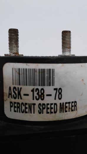 Used General Electric ASK-138-78 Percent Speed Meter 