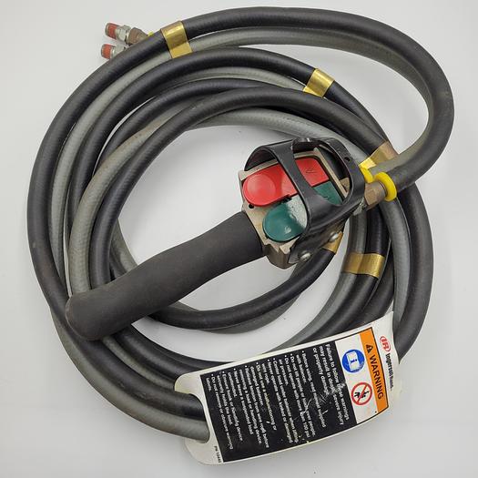 Used Ingersoll Rand hydraulic lift cord pn 10445 with 3/8" dia flex-loc 250# WP Thermoid 0114d54829