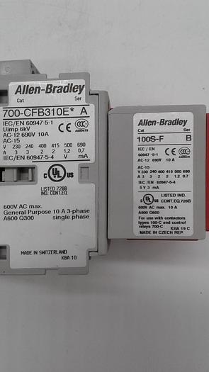 Used Allen-Bradley 700-CFB310E* &100S-F
