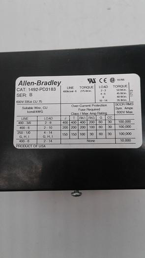 Used Allen-Bradley Line Torque 1492-PD3183