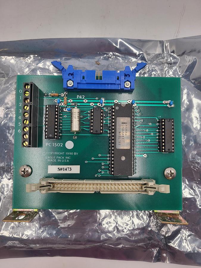 Used Eagle Pack Inc PC 1502 PC1502 - Package Controls Control/Interface Board Drives & mouting brackets