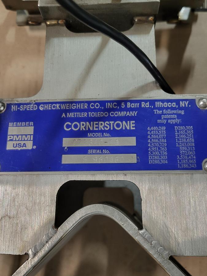 Used Mettler Toledo Cornerstone Hi-speed Checkweigher CZ2310-1A Ser # S980460 1A