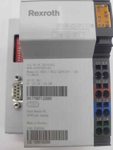 Used Rexroth Profi Bus R-IL PB BK DP/V1-PAC R911170971-101
