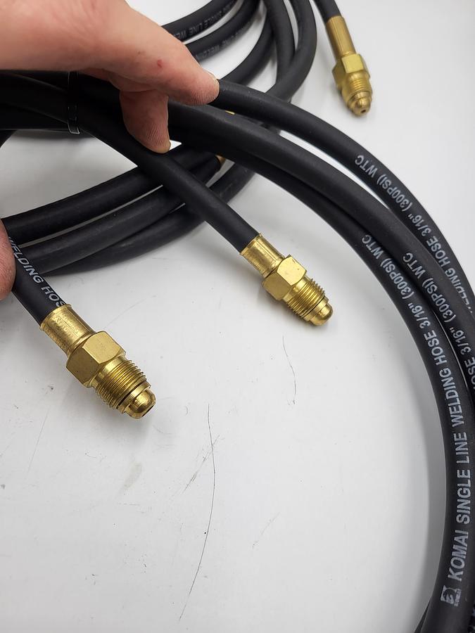 Used Komai single line welding hose 3/16" 300 PSI WTC